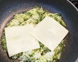 チーズとピーマンのリゾット風炒飯作り方3写真