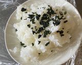 わかめご飯であさりの佃煮おにぎり作り方1写真