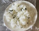 わかめご飯であさりの佃煮おにぎり作り方2写真