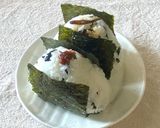 わかめご飯であさりの佃煮おにぎり作り方5写真