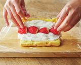 フライパンでいちごのロールケーキ作り方10写真