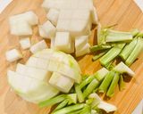 大根こんにゃくの甘辛煮♡作り方1写真