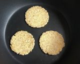 ★ノンオイル♡オートミール胡麻せんべい作り方5写真