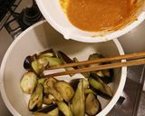 茄子のピーナッツ味噌炒め作り方3写真