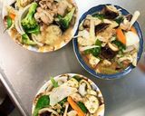 簡単きな粉梅マリネ味豚こま大根青椒肉絲風作り方15写真