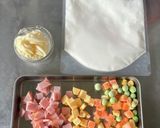レンジで簡単！チーハム蒸しパン作り方1写真