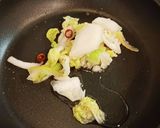 白菜の漬け物炒め作り方2写真