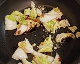 白菜の漬け物炒め作り方3写真