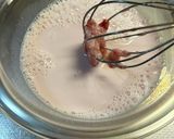 ★手作りいちごジャムと牛乳の2層ゼリー★作り方3写真