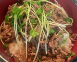 ひき肉でガッツリステーキ風ご飯作り方8写真