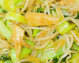 時短簡単！筍ともやしと青梗菜の豆板醤炒め作り方4写真