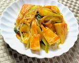 時短簡単！筍ともやしと青梗菜の豆板醤炒め作り方5写真