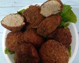水煮大豆牛豚合挽メンチカツ作り方10写真