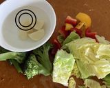 キャベツ・お好み野菜のフライパン蒸し☆作り方1写真