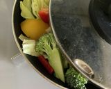 キャベツ・お好み野菜のフライパン蒸し☆作り方3写真