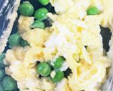 今朝の4w1hサンド「えんどう豆×卵」作り方2写真