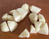 厚揚げ・豚ひき肉・じゃがいも・甘辛煮物作り方1写真