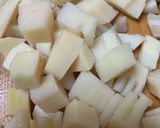 野菜、鶏ハム、筍　スープ　調味料なし作り方1写真