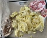☆春キャベツ豚肉、塩昆布の和風パスタ☆作り方1写真