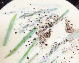 生ハムとアスパラのクリームチーズパスタ作り方4写真