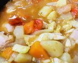 鶏肉＆根菜のミネストローネ風たべるスープ作り方3写真