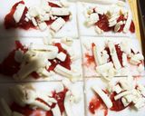 おつまみに　はんぺんの梅しそチーズ巻き作り方2写真