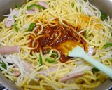 簡単！ソフト麵ナポリタン　もやし+作り方5写真