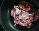 お好み焼き２孫達に伝授（牛肉切落し編）作り方3写真