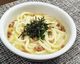 5分で完成！牛乳チーズ入り洋風納豆うどん作り方7写真