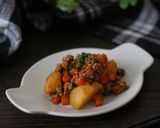 挽肉でコロコロじゃがいもの洋風肉じゃが作り方6写真