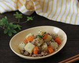 挽肉で韓国風肉じゃが作り方10写真