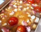 メスティン飯（トマトとタコ焼きの具材飯）作り方5写真
