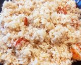 メスティン飯（トマトとタコ焼きの具材飯）作り方8写真