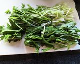 カリカリチーズ油揚げと水菜の中華サラダ作り方1写真