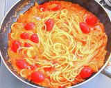 トマトチーズパスタ作り方8写真