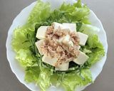 高タンパク☆豆腐とツナの梅ドレサラダ。作り方4写真