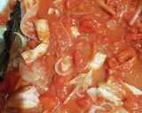 新玉ねぎとベーコンのトマトソースパスタ作り方4写真