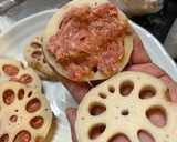 蓮根と豚ミンチの挟み揚げ☆絶品です作り方1写真