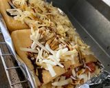 【手抜きツマミ】油揚げのキムチーズ焼き作り方3写真