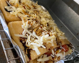【手抜きツマミ】油揚げのキムチーズ焼き作り方3写真
