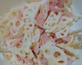 簡単!美味しい♪れんこんとハムのマヨチー作り方2写真