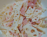 簡単！美味しい♪れんこんとハムのマヨチー作り方2写真