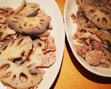 レンコンと豚肉の炒め物作り方7写真