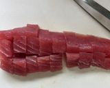 マグロの白味噌煮込み作り方1写真
