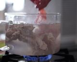 春菊と豚肉の香味ソースかけ作り方3写真