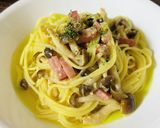 きのことベーコンの和風味噌パスタ作り方4写真