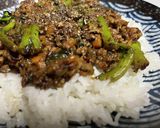 菜の花と春キャベツのドライカレー作り方5写真