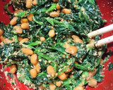 簡単！地味旨♪納豆とほうれん草のごま和え作り方3写真