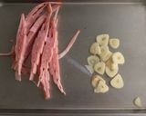 しめじとほうれん草のガリバタソテー作り方1写真
