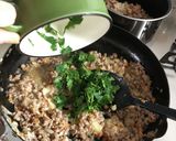 ひき肉野菜の甘辛チーズ炒めごはん作り方5写真